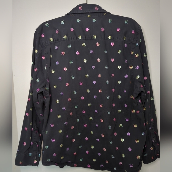 Drill Clothing Company Colorful Leaf Button Shirt XL - Picture 10 of 13